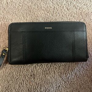 Fossil Black Leather Wallet